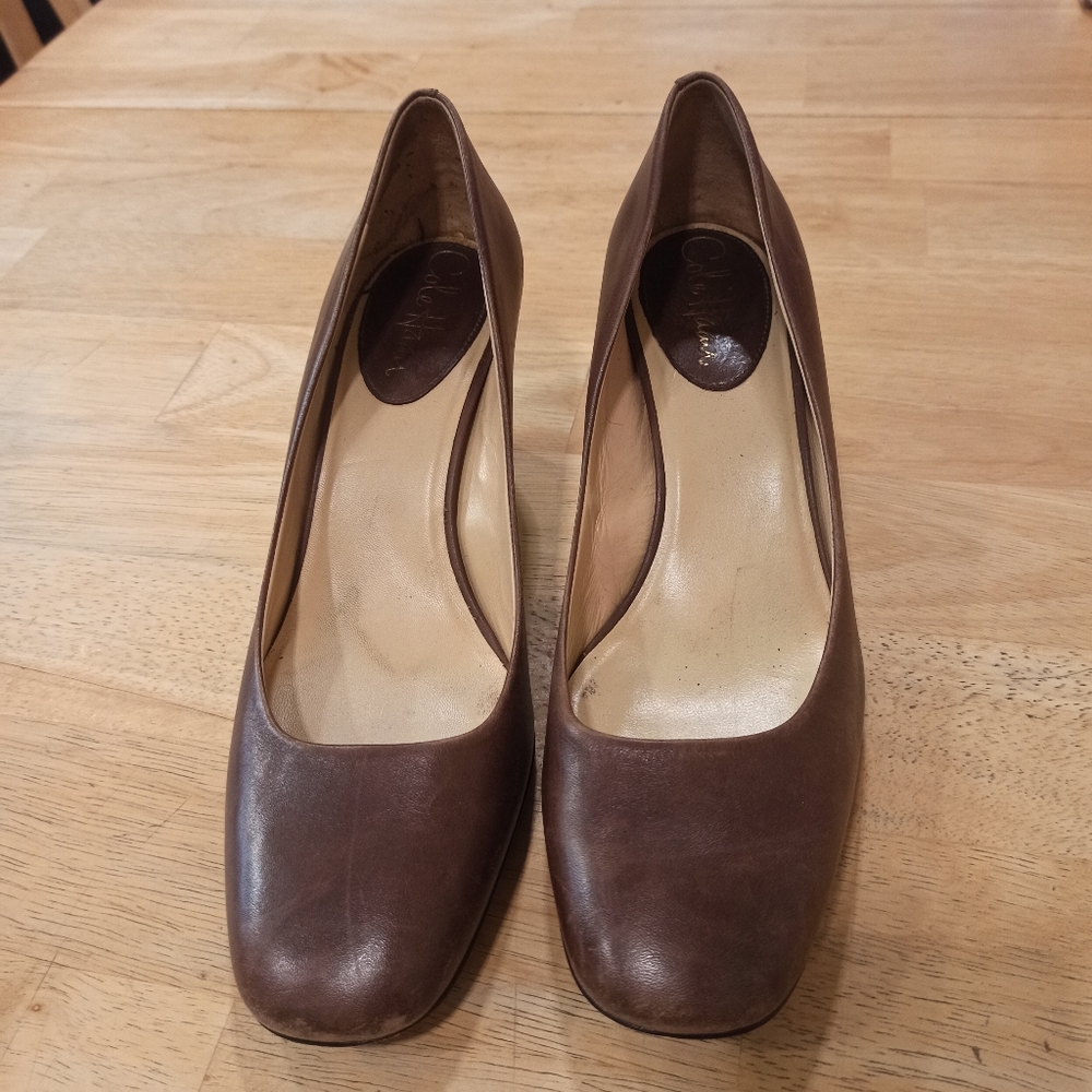Cole Haan Air Margot Pump II chestnut leather  women's size 8.B pumps FLAW
